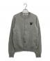 PLAY COMME des GARCONS（プレイコムデギャルソン）の古着「クルーネックニットカーディガン」｜グレー