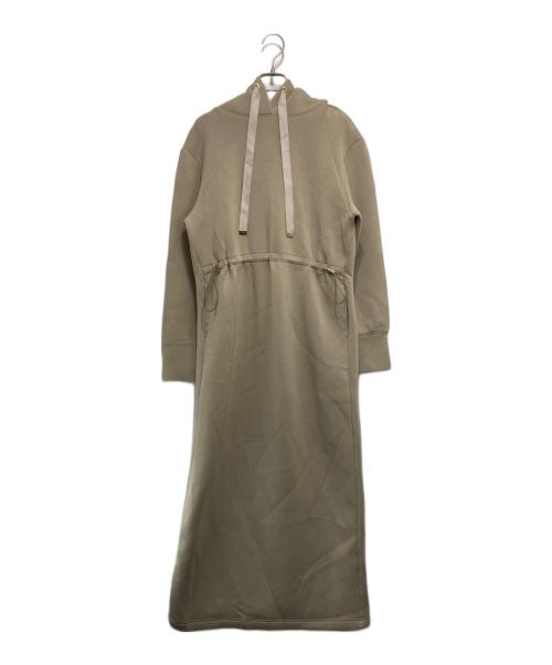 JUSGLITTY（ジャスグリッティー）JUSGLITTY (ジャスグリッティー) ライトドロストパーカーワンピース ベージュ サイズ:1の古着・服飾アイテム