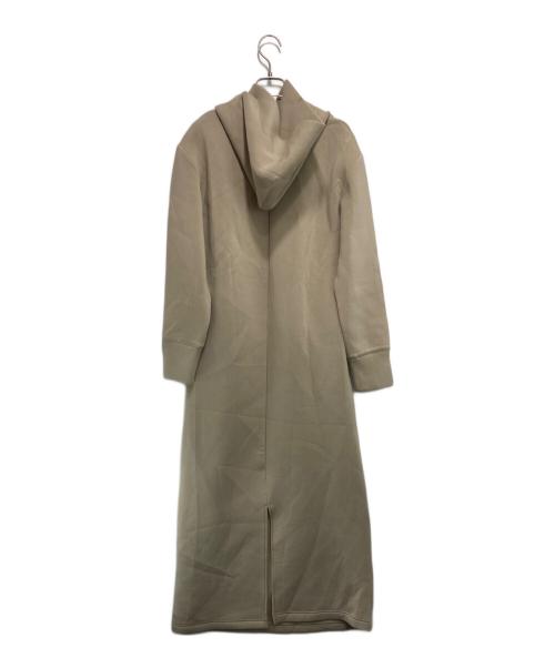 JUSGLITTY（ジャスグリッティー）JUSGLITTY (ジャスグリッティー) ライトドロストパーカーワンピース ベージュ サイズ:1の古着・服飾アイテム