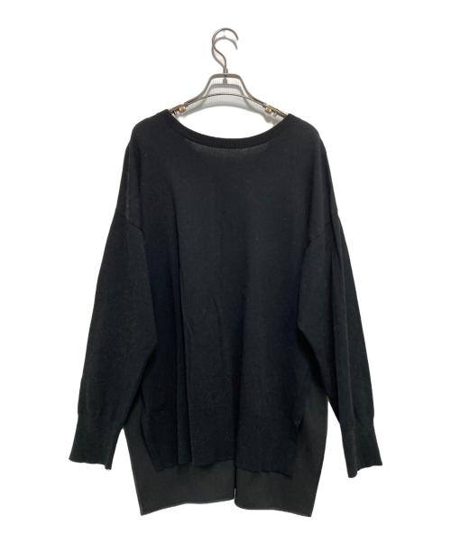 LE PHIL（ル フィル）LE PHIL (ル フィル) レースコンビブラウス ブラック サイズ:Fの古着・服飾アイテム