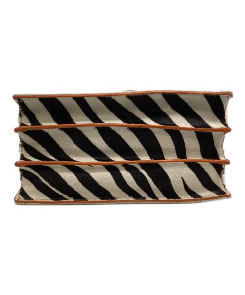 MIU MIU（ミュウミュウ）MIU MIU (ミュウミュウ) マドラス ハラココンビ2WAYバッグ ホワイト×ベージュの古着・服飾アイテム