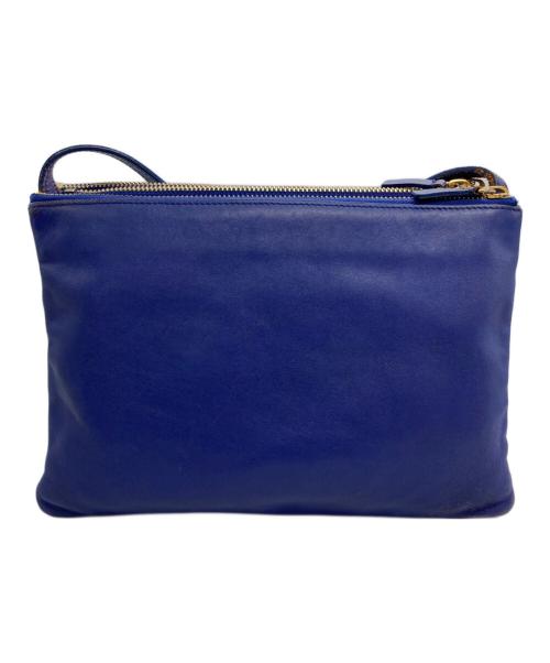 CELINE（セリーヌ）CELINE (セリーヌ) トリオショルダーバッグ ブルーの古着・服飾アイテム