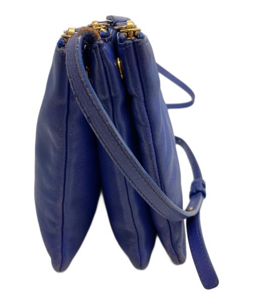 CELINE（セリーヌ）CELINE (セリーヌ) トリオショルダーバッグ ブルーの古着・服飾アイテム