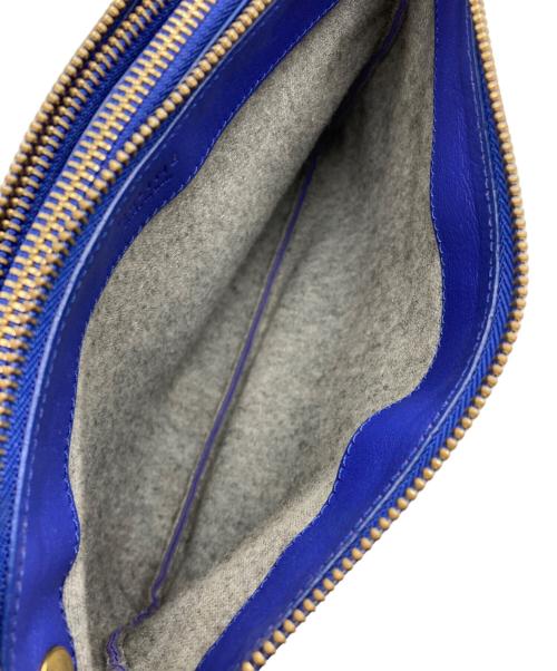 CELINE（セリーヌ）CELINE (セリーヌ) トリオショルダーバッグ ブルーの古着・服飾アイテム