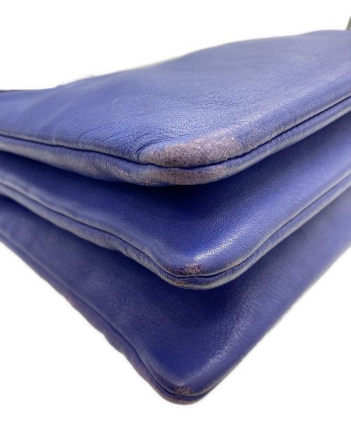 CELINE（セリーヌ）CELINE (セリーヌ) トリオショルダーバッグ ブルーの古着・服飾アイテム