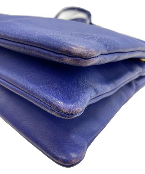 CELINE（セリーヌ）CELINE (セリーヌ) トリオショルダーバッグ ブルーの古着・服飾アイテム