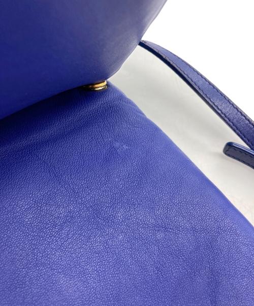 CELINE（セリーヌ）CELINE (セリーヌ) トリオショルダーバッグ ブルーの古着・服飾アイテム