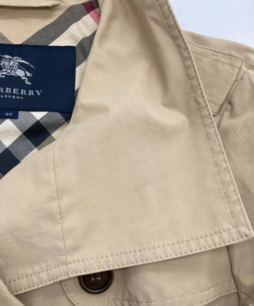 BURBERRY LONDON（バーバリーロンドン）BURBERRY LONDON (バーバリーロンドン) コットンナイロントレンチコート ベージュ サイズ:40の古着・服飾アイテム