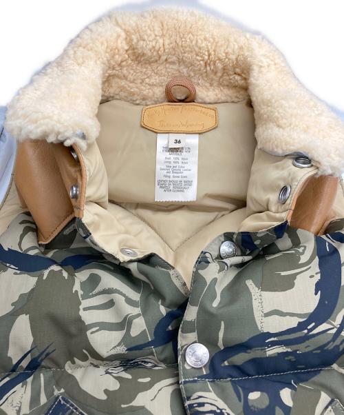 RockyMountainFeatherBed（ロッキーマウンテンフェザーベッド）RockyMountainFeatherBed (ロッキーマウンテンフェザーベッド) Hysteric Glamour (ヒステリックグラマー) CHRISTY VEST ベージュ×カーキ サイズ:36の古着・服飾アイテム