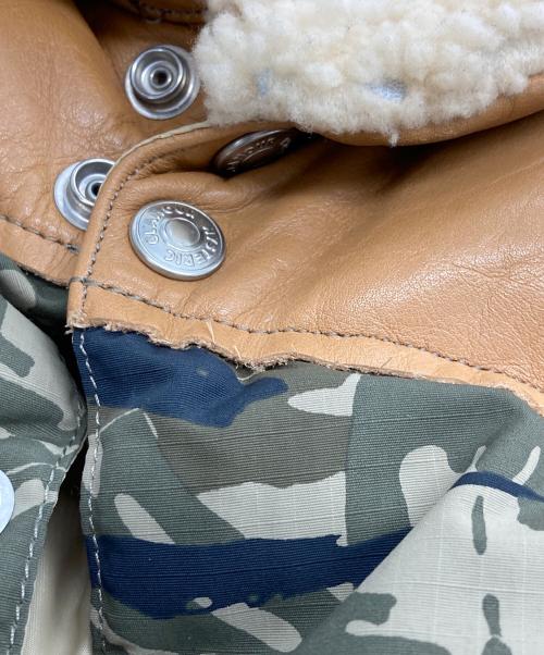 RockyMountainFeatherBed（ロッキーマウンテンフェザーベッド）RockyMountainFeatherBed (ロッキーマウンテンフェザーベッド) Hysteric Glamour (ヒステリックグラマー) CHRISTY VEST ベージュ×カーキ サイズ:36の古着・服飾アイテム