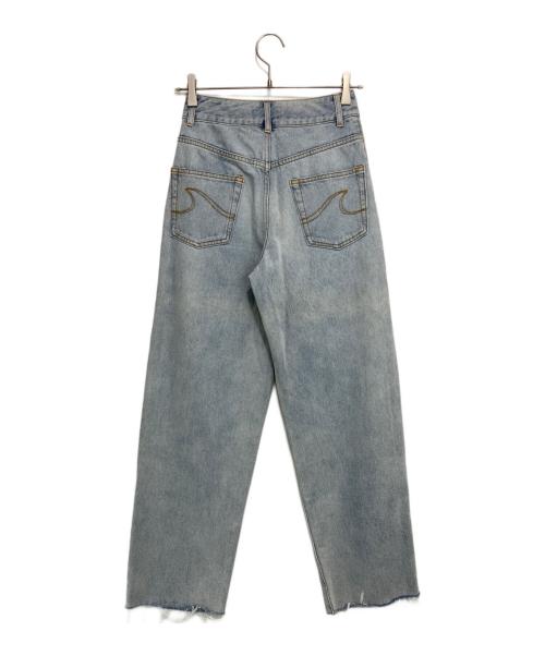 Sea Room lynn（シールームリン）Sea Room lynn (シールームリン) カットハイウエストLOOSEデニムパンツ インディゴ サイズ:S 未使用品の古着・服飾アイテム