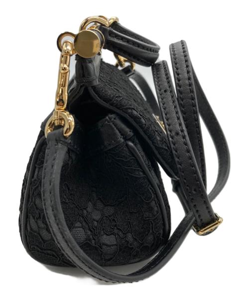 DOLCE & GABBANA（ドルチェ＆ガッバーナ）DOLCE & GABBANA (ドルチェ＆ガッバーナ) SICILYショルダーバッグ ブラックの古着・服飾アイテム