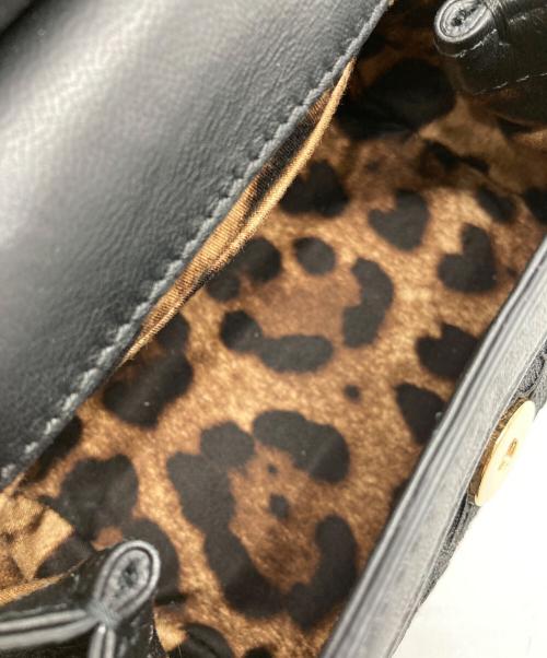 DOLCE & GABBANA（ドルチェ＆ガッバーナ）DOLCE & GABBANA (ドルチェ＆ガッバーナ) SICILYショルダーバッグ ブラックの古着・服飾アイテム