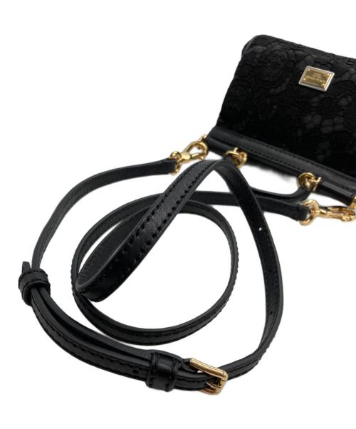 DOLCE & GABBANA（ドルチェ＆ガッバーナ）DOLCE & GABBANA (ドルチェ＆ガッバーナ) SICILYショルダーバッグ ブラックの古着・服飾アイテム