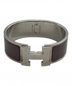 HERMESエルメス）の古着「エナメルブレスレット クリックラックH PM」｜ピンク