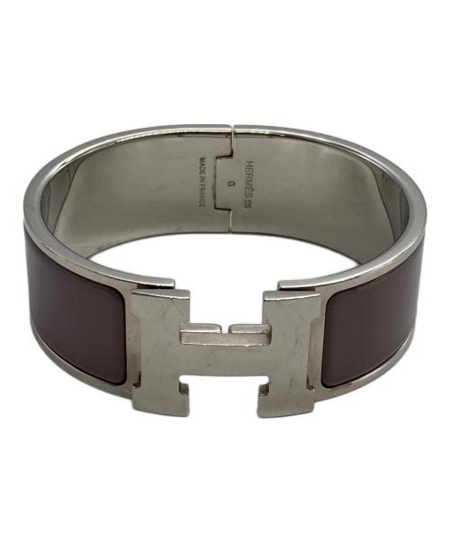 HERMES（エルメス）HERMES (エルメス) エナメルブレスレット クリックラックH PM ピンクの古着・服飾アイテム