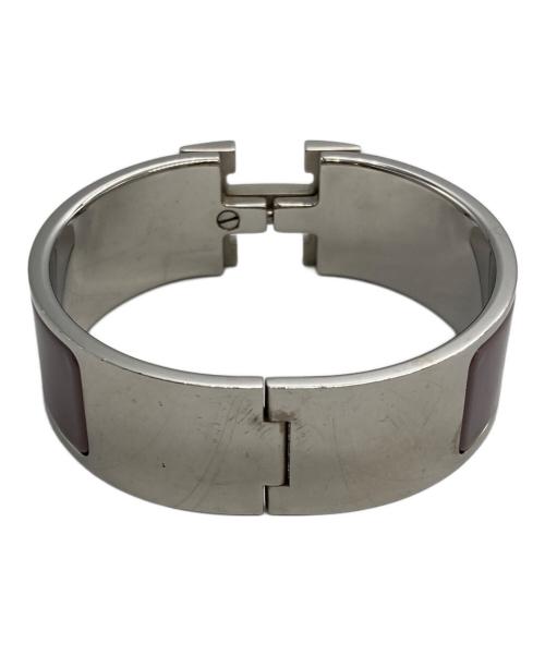 HERMES（エルメス）HERMES (エルメス) エナメルブレスレット クリックラックH PM ピンクの古着・服飾アイテム