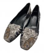 HERMESエルメス）の古着「《赤道直下のスケッチ》フラットシューズ」｜ブラック