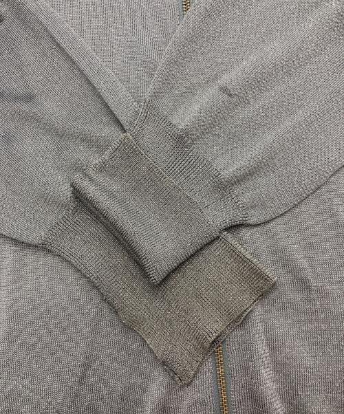 jieda（ジエダ）Jieda (ジエダ) LAME ZIP UP KNIT グレー サイズ:2の古着・服飾アイテム