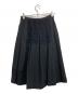 COMME des GARCONS (コムデギャルソン) レース切り替えプリーツウールスカート ブラック サイズ:M：8000円