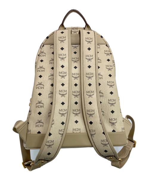 MCM（エムシーエム）MCM (エムシーエム) Stark サイドスタッズ バックパック アイボリーの古着・服飾アイテム