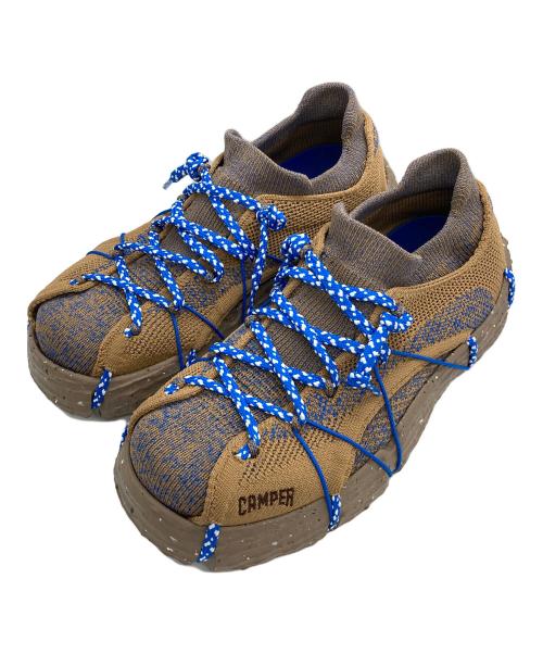 CAMPER（カンペール）CAMPER (カンペール) ROKU  ニットスニーカー ブラウン×ブルー サイズ:37の古着・服飾アイテム