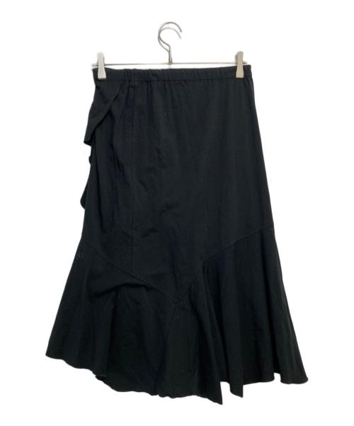 ISSEY MIYAKE（イッセイミヤケ）ISSEY MIYAKE (イッセイミヤケ) フリルスカート ブラック サイズ:3の古着・服飾アイテム