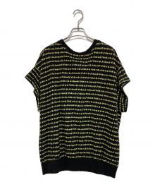 BOWWOW×BEAMS BOY（バウワウ×ビームスボーイ）の古着「別注 ジャカード ビッグ プルオーバー」｜ブラック×イエロー