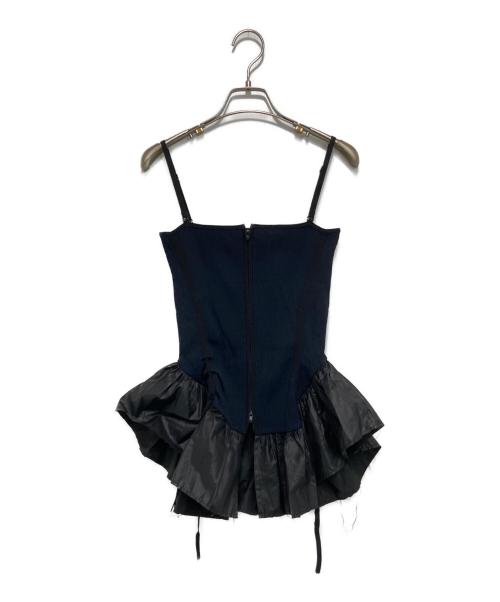 IRENE（アイレネ）IRENE (アイレネ) Frilly Rib Bustier ネイビー サイズ:-の古着・服飾アイテム