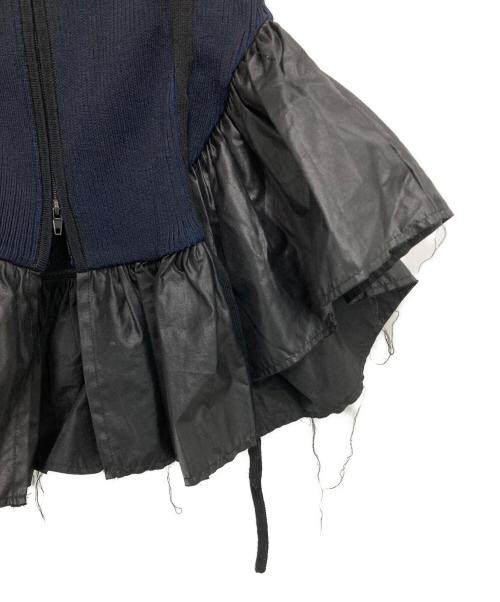 IRENE（アイレネ）IRENE (アイレネ) Frilly Rib Bustier ネイビー サイズ:-の古着・服飾アイテム