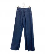 JOHN LAWRENCE SULLIVANジョン ローレンス サリバン）の古着「フロントホックワイドデニムパンツ」｜インディゴ