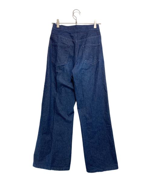 JOHN LAWRENCE SULLIVAN（ジョン ローレンス サリバン）JOHN LAWRENCE SULLIVAN (ジョン ローレンス サリバン) フロントホックワイドデニムパンツ インディゴ サイズ:6の古着・服飾アイテム