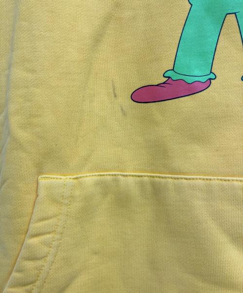 KITH（キス）KITH (キス) THE SIMPSONS (ザ シンプソンズ) Krusty hoodie コラボパーカー イエロー サイズ:XLの古着・服飾アイテム