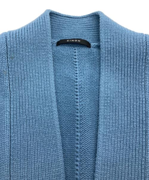CINOH（チノ）CINOH (チノ) OVERSIZE CARDIGAN ブルー サイズ:48の古着・服飾アイテム