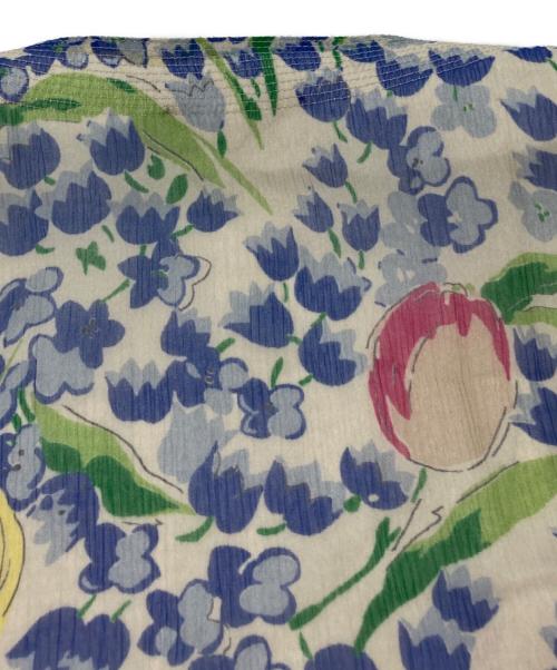 POLO RALPH LAUREN（ポロ・ラルフローレン）POLO RALPH LAUREN (ポロ・ラルフローレン) 花柄カシュクールワンピース アイボリー×ブルー サイズ:SIZE 0の古着・服飾アイテム