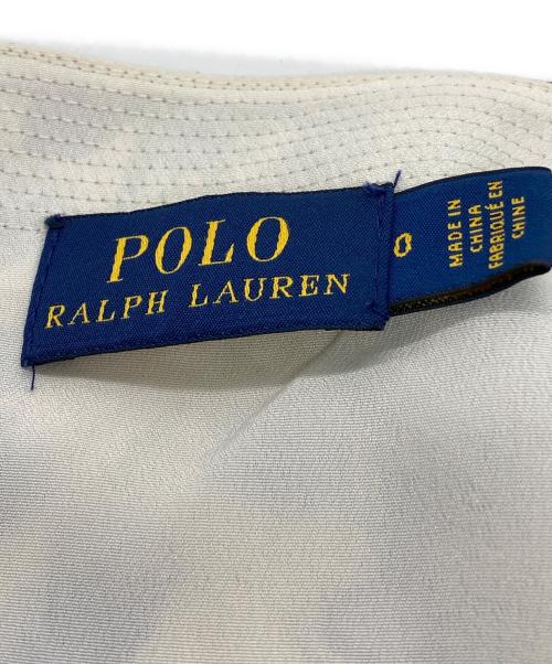 POLO RALPH LAUREN（ポロ・ラルフローレン）POLO RALPH LAUREN (ポロ・ラルフローレン) 花柄カシュクールワンピース アイボリー×ブルー サイズ:SIZE 0の古着・服飾アイテム