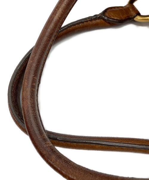 MIU MIU（ミュウミュウ）MIU MIU (ミュウミュウ) ターンロック2WAYバッグ ブラウンの古着・服飾アイテム