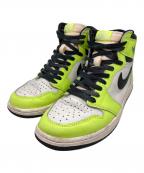 NIKEナイキ）の古着「Air Jordan 1 High OG "Volt/Visionaire"」｜イエロー×ホワイト