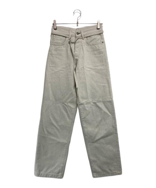 Acne studios（アクネ ストゥディオス）Acne studios (アクネ ストゥディオス) 1991 TOJ POLAR ベルテッドデニムパンツ アイボリー サイズ:32の古着・服飾アイテム