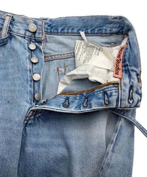 Acne studios（アクネ ストゥディオス）ACNE STUDIOS (アクネ ストゥディオス) 1991 Toj Light Blue Vintage ベルテッドデニムパンツ インディゴ サイズ:W24 L32の古着・服飾アイテム