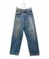 ACNE STUDIOS（アクネ ストゥディオス）の古着「1991 Toj Light Blue Vintage ベルテッドデニムパンツ」｜インディゴ