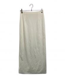 Whim Gazette（ウィムガゼット）の古着「ジャージーIラインロングスカート」｜アイボリー