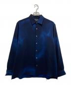 UNITED TOKYOユナイテッドトーキョー）の古着「COLD DRY GRADATION PLEATS ロングスリーブシャツ」｜ブルー