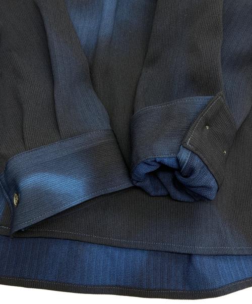 UNITED TOKYO（ユナイテッドトーキョー）UNITED TOKYO (ユナイテッドトーキョー) COLD DRY GRADATION PLEATS ロングスリーブシャツ ブルー サイズ:1の古着・服飾アイテム