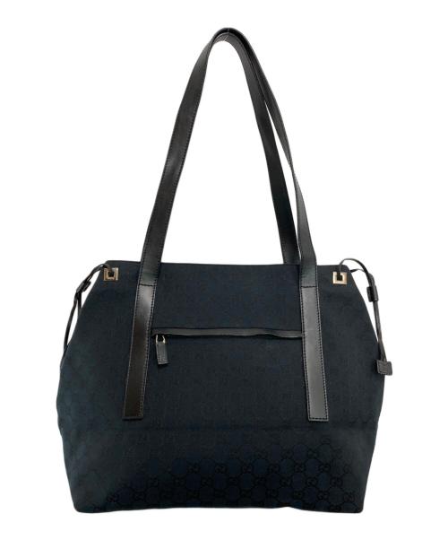 GUCCI（グッチ）GUCCI (グッチ) GGキャンバストートバッグ ブラックの古着・服飾アイテム