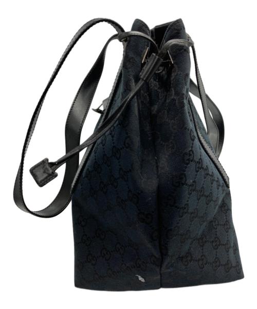 GUCCI（グッチ）GUCCI (グッチ) GGキャンバストートバッグ ブラックの古着・服飾アイテム