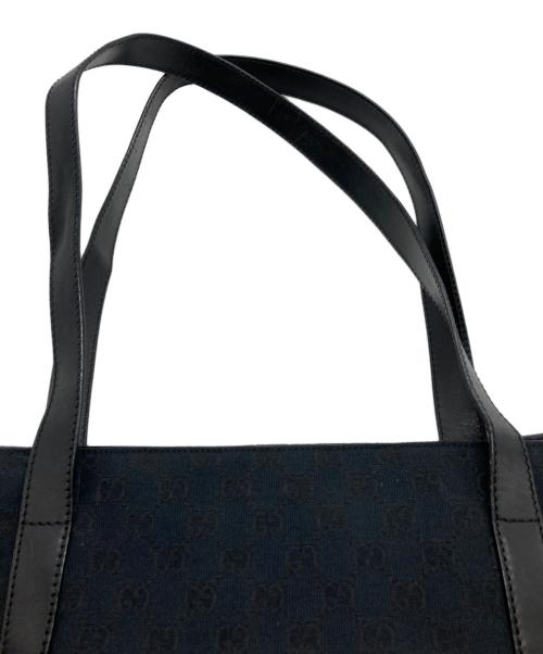 GUCCI（グッチ）GUCCI (グッチ) GGキャンバストートバッグ ブラックの古着・服飾アイテム