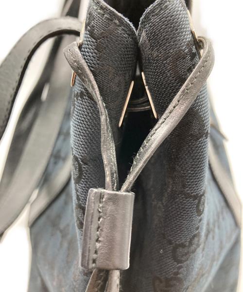 GUCCI（グッチ）GUCCI (グッチ) GGキャンバストートバッグ ブラックの古着・服飾アイテム