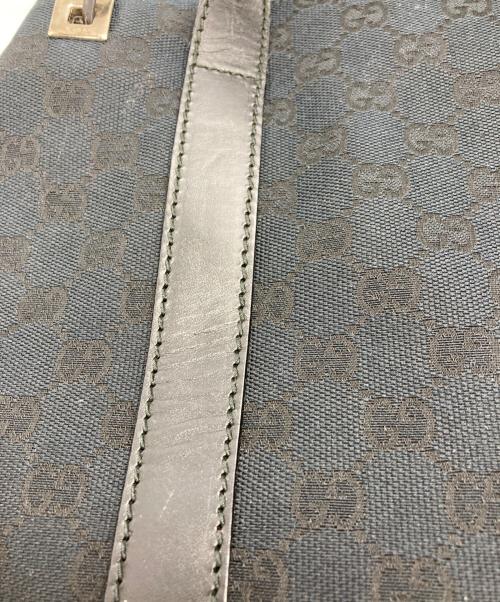 GUCCI（グッチ）GUCCI (グッチ) GGキャンバストートバッグ ブラックの古着・服飾アイテム
