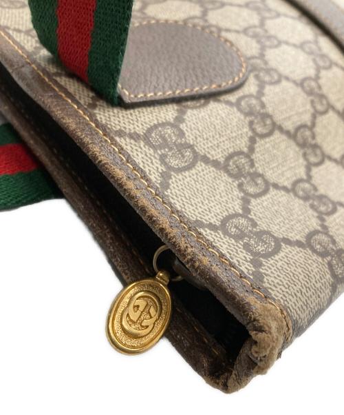 GUCCI（グッチ）GUCCI (グッチ) [OLD]GGシェリーライントートバッグ ベージュの古着・服飾アイテム